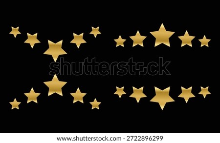 five star luxury. Top rated quality symbols. Golden star badge graphic design. Prestigious Award Icons. Premium Rating sign
