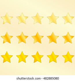Five Star Premium Quality Product Vector. on a white background.