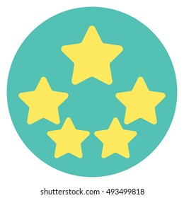 Five Star Product Quality Rating With Reflection