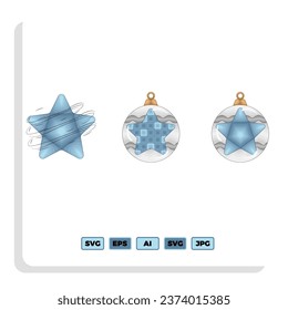 Five star product rating review flat icon for apps and websites