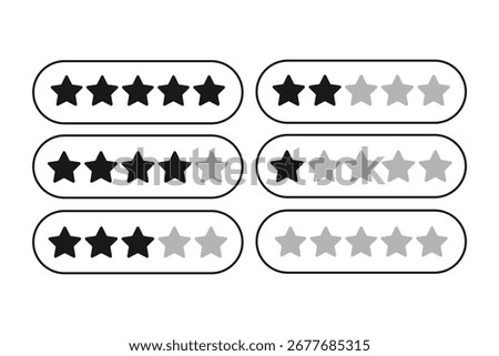 
Five star rating. 3 out of 5 stars rating. 3 stars customer product rating review. Yellow three star rating feedba