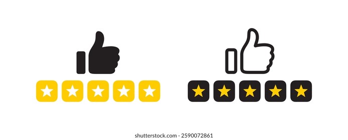 Five star rating. Rating badges