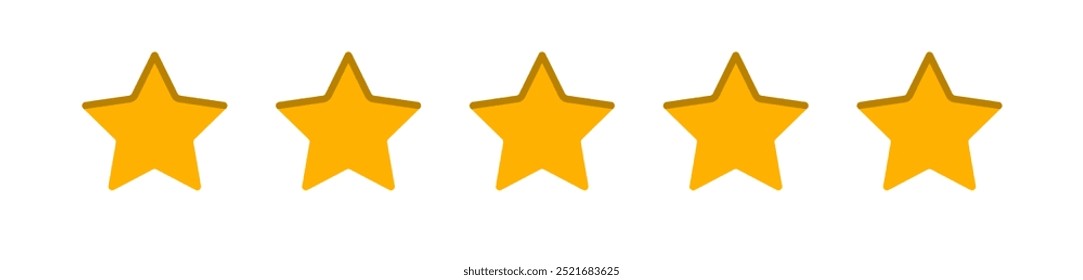 Five star rating goal. Quality feedback satisfaction concept. Achievement award survey reputation review satisfaction score symbol.	