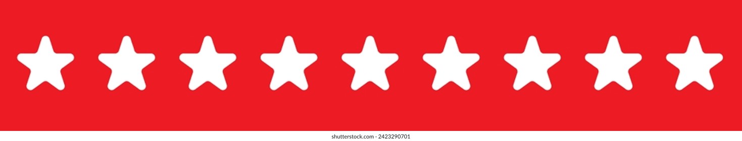 Five star rating Graphics design 