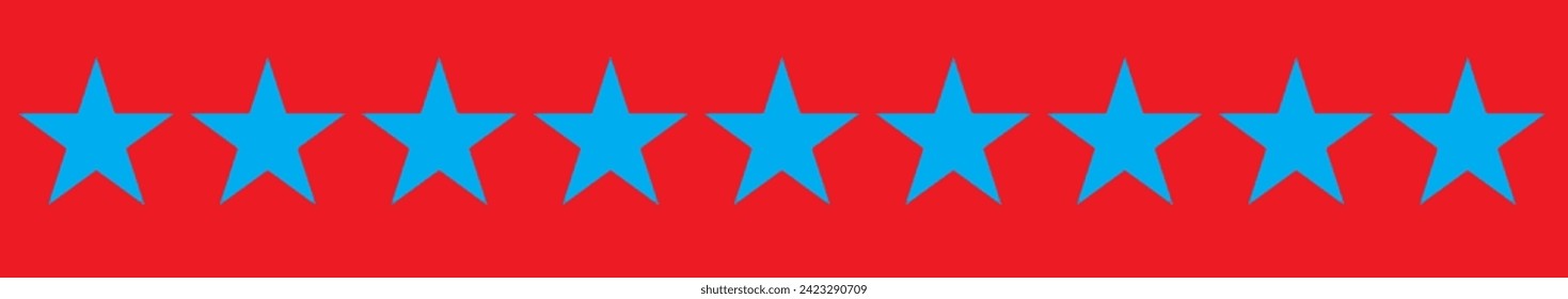 Five star rating Graphics design 