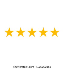 five star rating icon