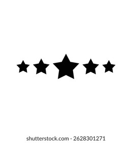 Five Star Rating Icon design