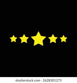 Five Star Rating Icon design