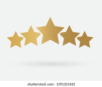 five star rating icon- vector illustration