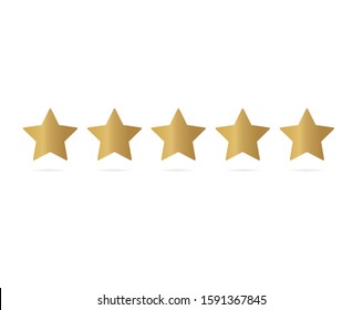 five star rating icon- vector illustration