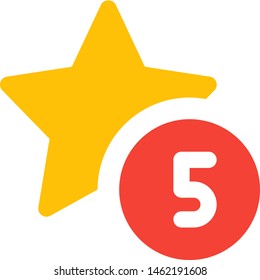 five star rating for an outstanding performance