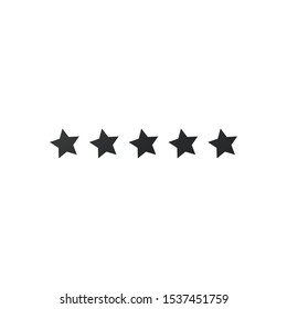 Five Star rating Premium Quality Product Stock vector illustration isolated on white background.