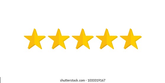 five star rating - vector