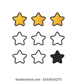 Five Star sign with smart eps premium file for your design easy to use