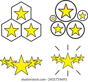 five star vector design. star rating vector design

