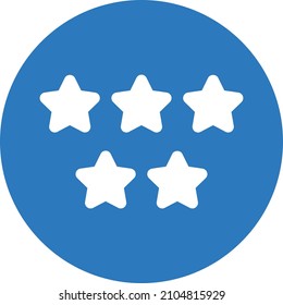 Five Star Vector illustration on a transparent background.Premium quality symmbols.Glyphs vector icon for concept and graphic design. 