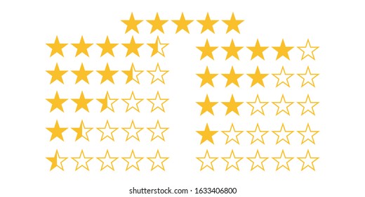 five star vector illustration quality rating white background