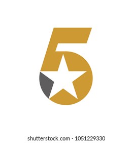 Five Star Vector Logo.