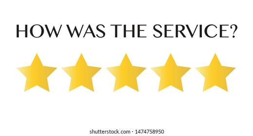 Five stars customer product rating review flat icon for apps and websites