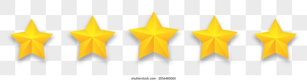 Five stars customer product rating review. Review customer business concept. 3d concept illustration.