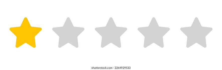 Five stars customer product rating.