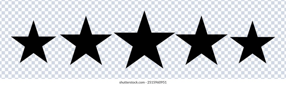 Five stars customer product rating review flat icon for apps and websites premium quality concept, yellow star icon. Vector illustration. EPS 10