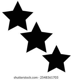 Five stars customer product rating review flat icon. Customer feedback. Vector 5 stars rating review. Vector Illustration.