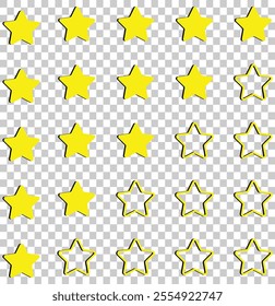 Five stars customer product rating review icon vector illustration eps 10. five star icon.