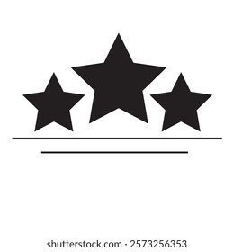 Five stars customer product review icon set. Five stars rating. Yellow 5 star flat icon for apps and websites. Quality, customer rating, feedback. Transparent png and vector illustration
