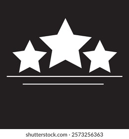 Five stars customer product review icon set. Five stars rating. Yellow 5 star flat icon for apps and websites. Quality, customer rating, feedback. Transparent png and vector illustration
