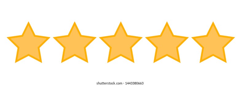 five stars customer rating review and feedback service for website 