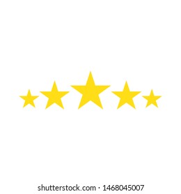 Five stars customer review. sign design