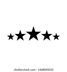 Five stars customer review. sign design