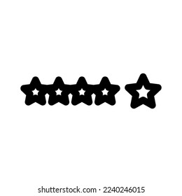 five stars icon or logo isolated sign symbol vector illustration - high quality black style vector icons
