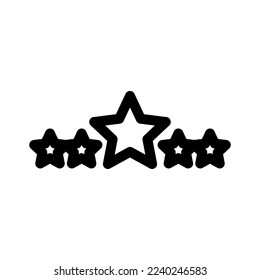 five stars icon or logo isolated sign symbol vector illustration - high quality black style vector icons
