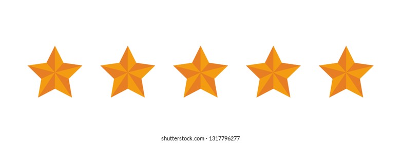 Five stars icon  Vector