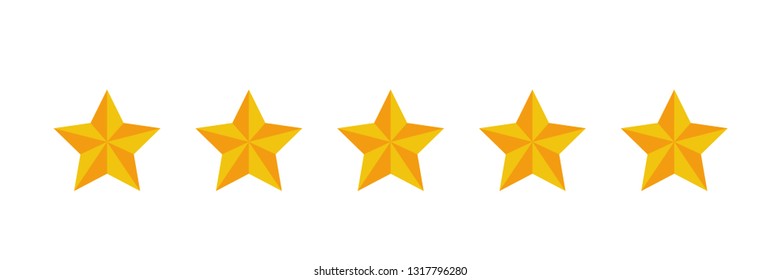 Five stars icon  Vector