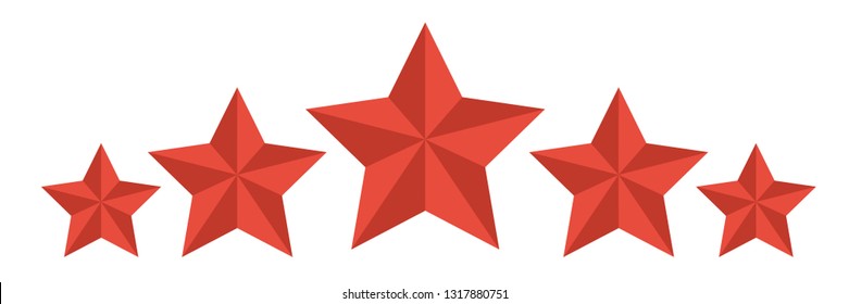 Five stars icon  Vector