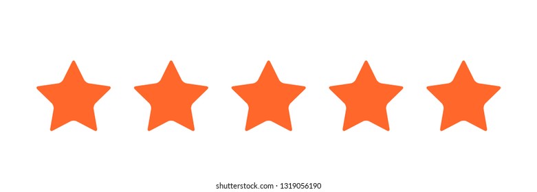 Five stars icon  Vector