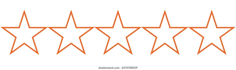 Five stars icon Vector. Five stars customer product rating review flat icon for apps and websites. 11:11