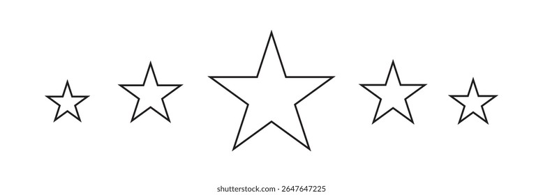 Five stars icon Vector. Five stars customer product rating review flat icon for apps and websites.