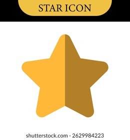 Five stars icon. Vector golden color: Customers rate the product with five stars, flat icon for apps and websites. Set of different ratings. Vector illustration EPS 10. Five gold star rating