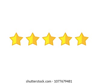 Five Stars Icon Vector Logo Template Illustration Design