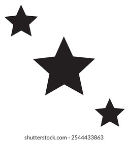 Five stars icon Vector set