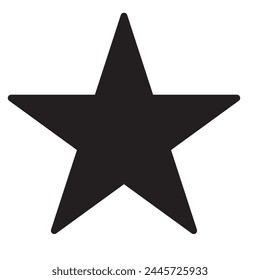 Five stars icon Vector. Star icon collection. Blank star vector icons set with shadow.  Vector design element. Black line stars mock up isolated on transparent background.