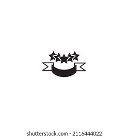 five stars icons symbol vector elements for infographic web