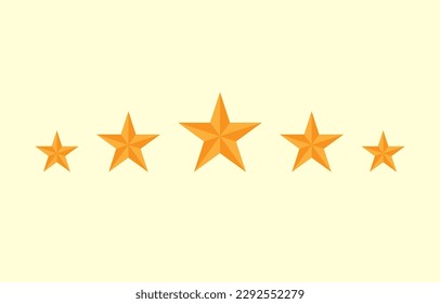 five stars illustration vector design element