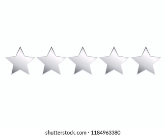 Five stars isolated