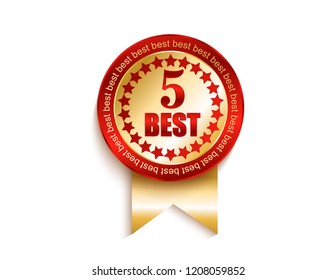 Five stars isolated