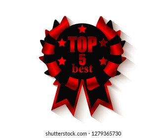 Five stars isolated